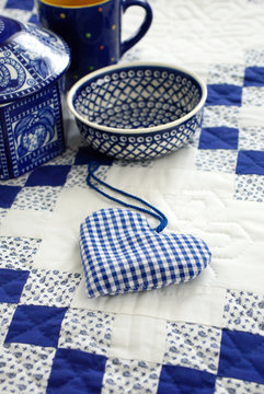 Dekoratives in blauwei&szlig;