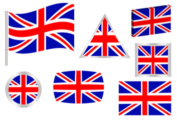 Set de bandera británica