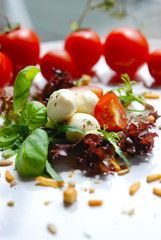 salat - tomaten - mozzarella