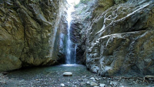 Chantara Waterfalls in Trodos mountains, Cyprus