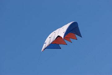 Kite against a vivid blue sky
