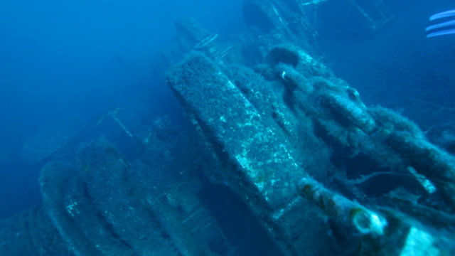 Exploring Zenobia shipwreck, Cyprus