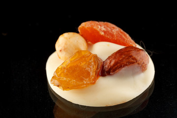 chocolate sweets with nuts