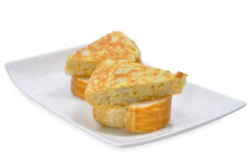 Pinchos de tortilla.