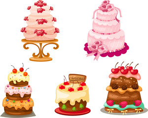 Set of cake