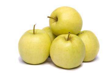 Bunch of yellow apples