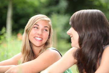 Fototapeta premium Friends smiling