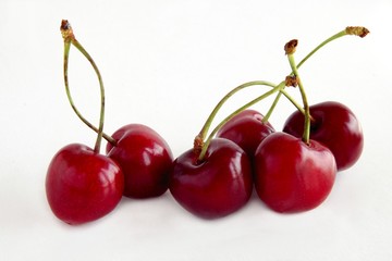 red sweet cherries