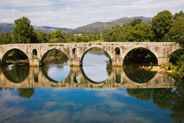 Roman bridge of Ponte do Porto, Braga, in the north of Portugal