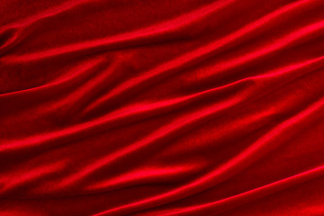 Red velvet fabric