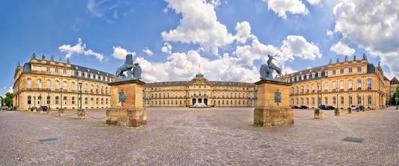 Neues Schloss Stuttgart - obrazy, fototapety, plakaty