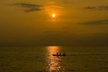 Sunset at the sea.