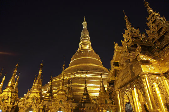 Swedagon Pagode in Yangon, Myanmar