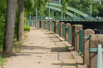 The embankment of the River Spree. Berlin.