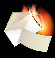 burning envelope