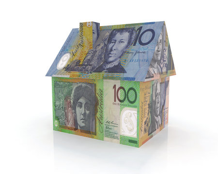 australian home with banknotes