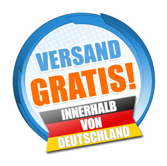 Gratis Versand! Button, Icon
