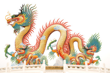 Fototapeta premium Chinese dragon statue