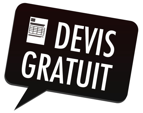 devis gratuit - noir