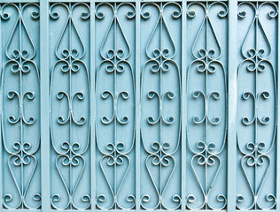 The blue iron gate