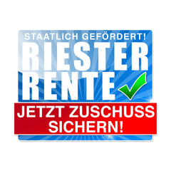 Riesterrente Button, Icon