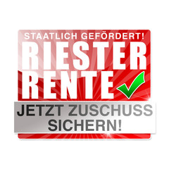 Riesterrente Button, Icon