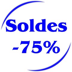 bouton soldes -75%