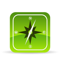 Green Compass Icon