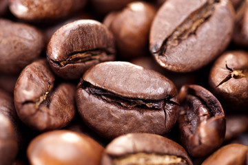 roasted beans of coffee