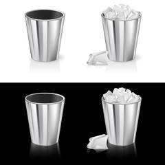 Set of garbage can