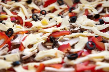 Pizza before cooking