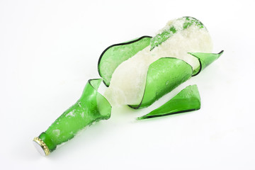 Geplatzte Flasche