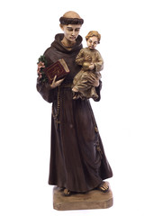 Ceramic monk with child