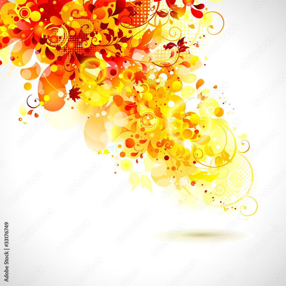 Aufkleber abstract composition with place for text