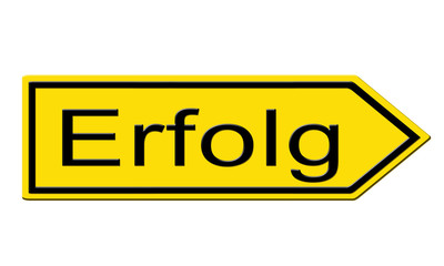 Schild Pfeil Erfolg