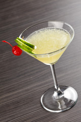 cocktail with cucumber