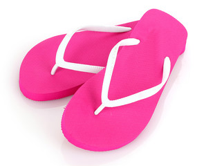 beach shoes isolated on white