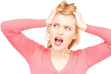 unhappy woman
