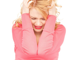 unhappy woman