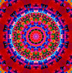 Bright Colour Kaleidoscopic Background