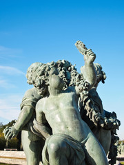 Both Boy and Pigeon Statue