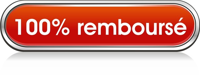 bouton 100% remboursé