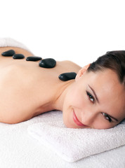 Obraz na płótnie Canvas hot stone massage