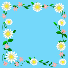 flower scrapbook frame