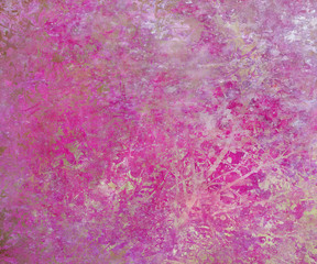 Grunge Branch Pink Abstract Background