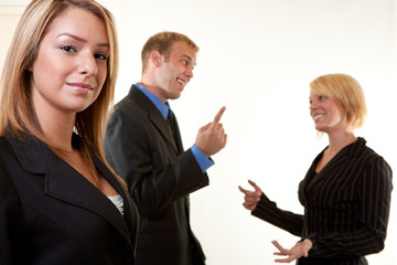 Team of Business persons in discussion