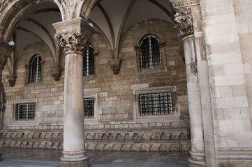 Rectors palace in Walled City of Dubrovnic in Croatia Europe