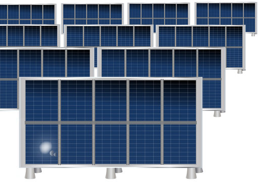 Placas solares aisladas