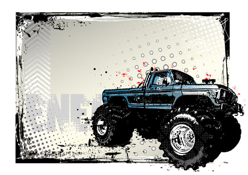 monster truck poster