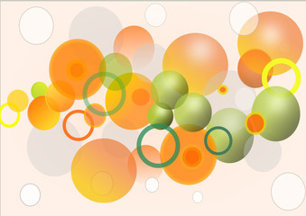 Verschiedenfarbige Kugeln und Kreise